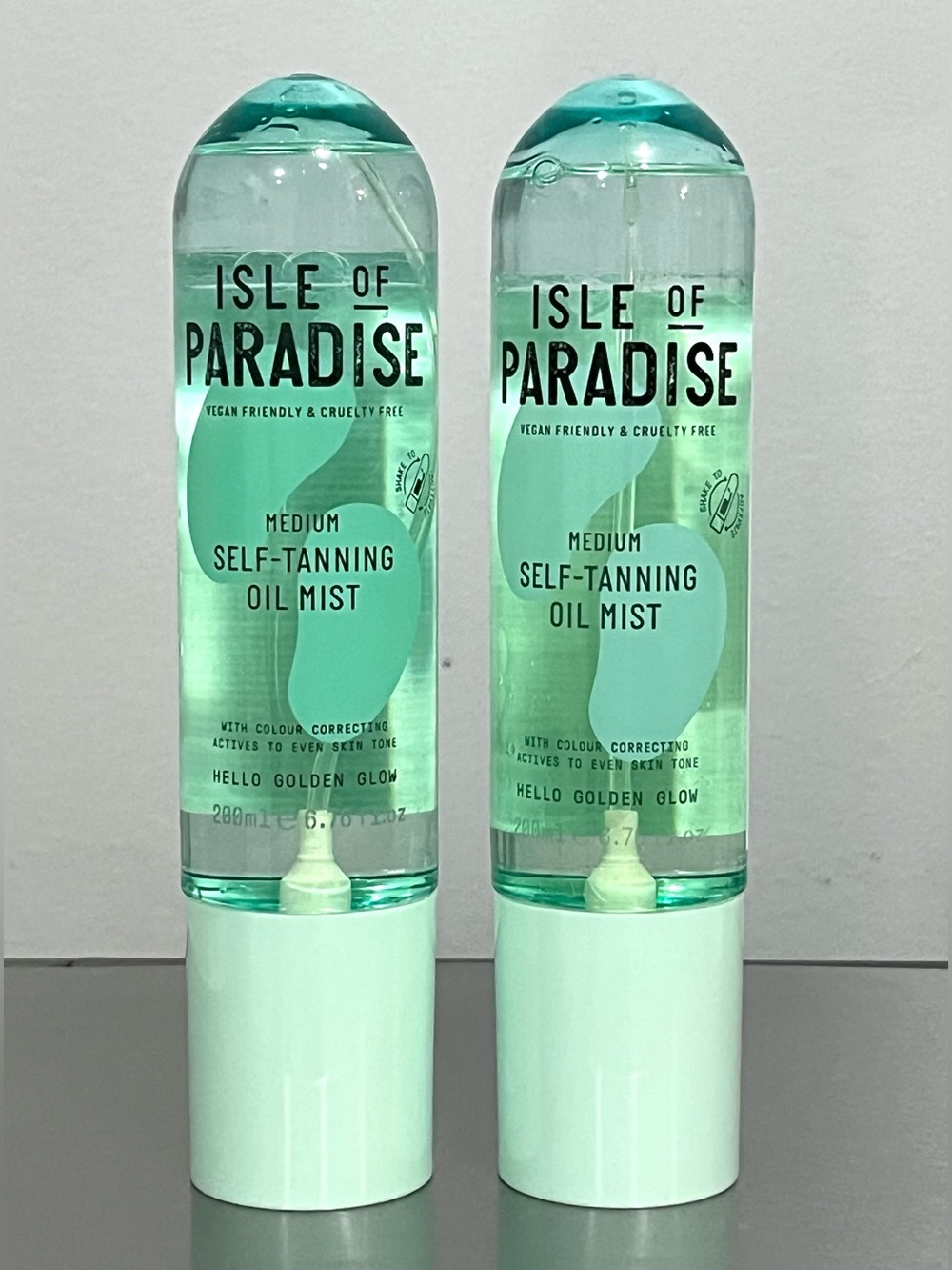 2X Isle of Paradise Self-Tanning Oil Mist - Medium Shade- New